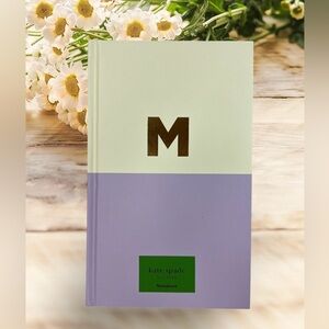 Kate Spade New York Dipped Notebook, M (1643M) Cream/Lavender